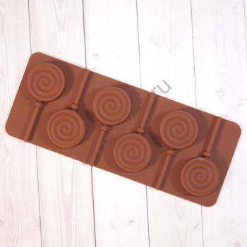 Форма для шоколада "Спиралька" 24*10, 6 ячеек – «Тортленд»