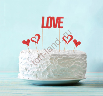 Набор для украшения торта LOVE – «Тортленд»