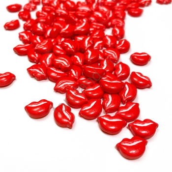 Посыпка MIXIE 3D ГУБЫ красные, 50 гр – «Тортленд»