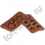 Форма для шоколада силиконовая ИЗИ-ШОК листики