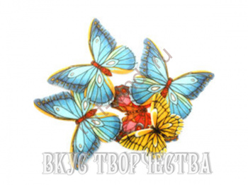 Вафельные бабочки двусторонние (10 шт) – «Тортленд»