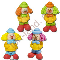 Сахарные фигурки Клоуны (4 шт)